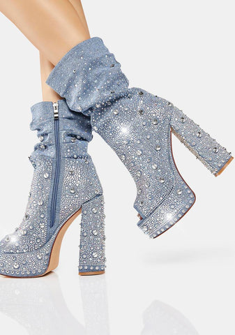 Adela Denim Heels