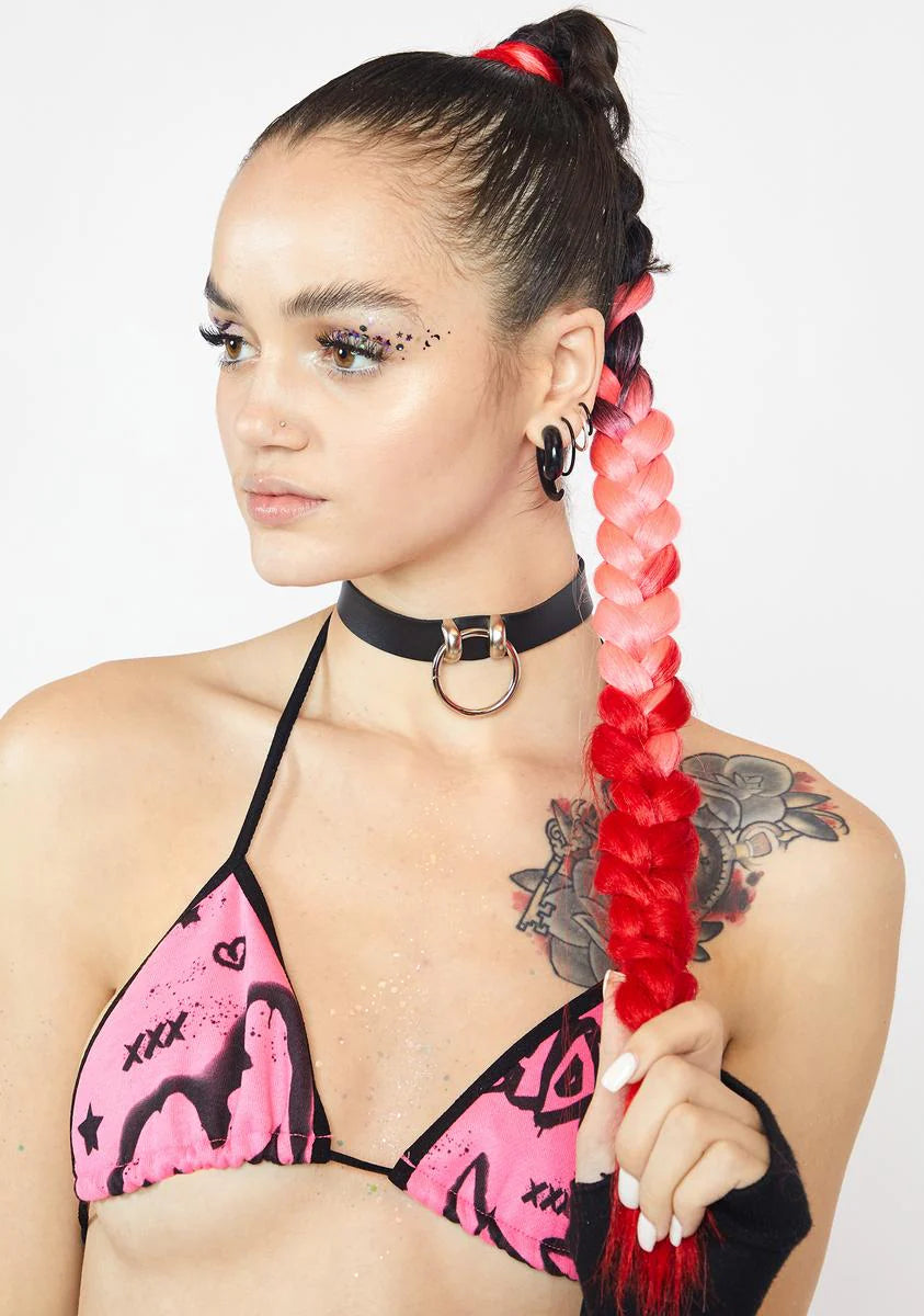 Lipstick Braid In Hair Extensions