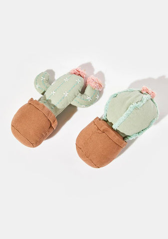 Cactus Pot Shelf Sitter Set