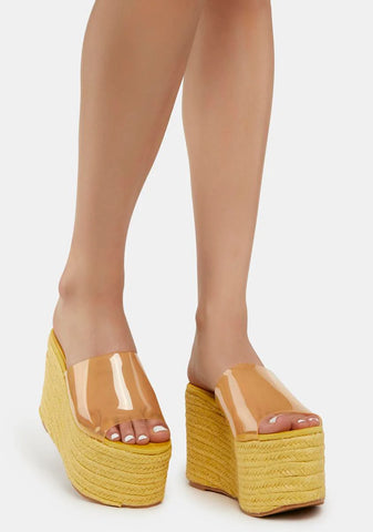 Yellow James Platform Sandals