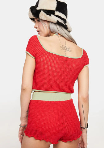 Watermelon Sugar Crochet Shorts