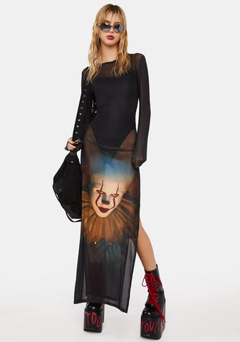 The Dancing Clown Maxi Dress