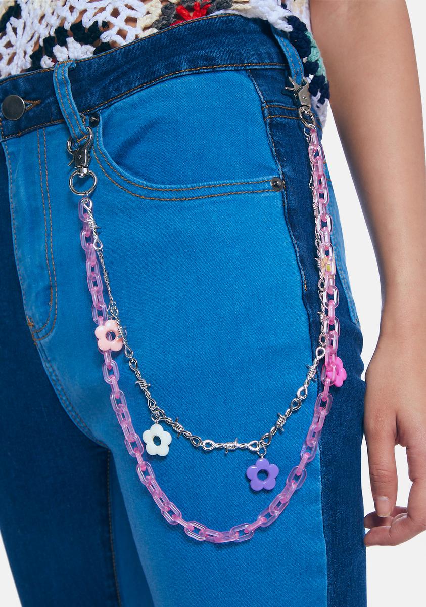 Fatal Flowers Layered Belt Chain