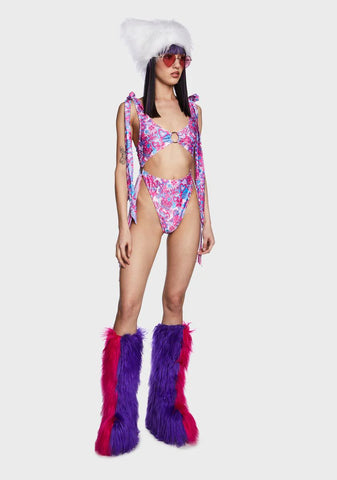 Cosmo Garden Fringe Bodysuit