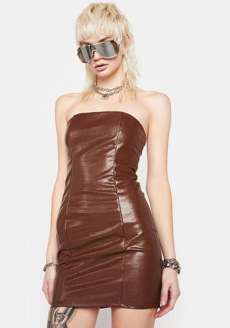 Watch Me Succeed Strapless Mini Dress