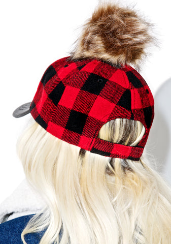 Plaid Pom Hat