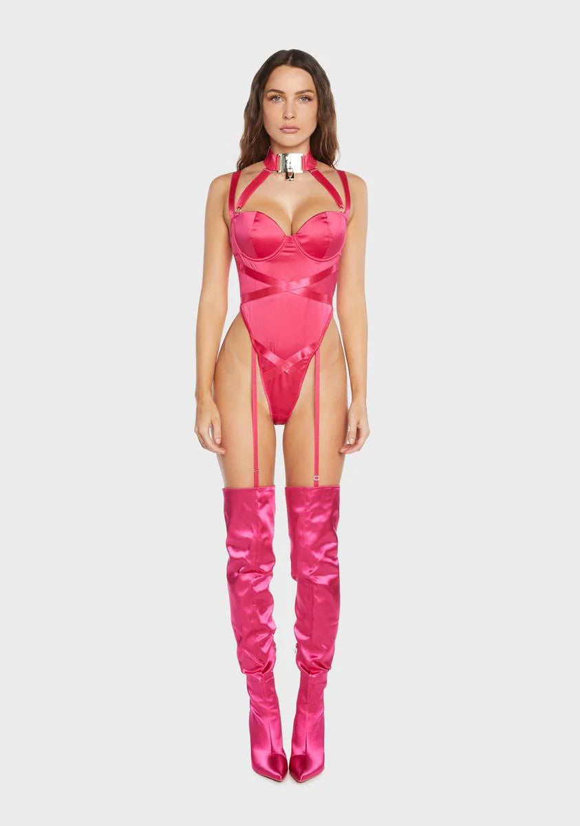 Pink Keep It Locked Teddy