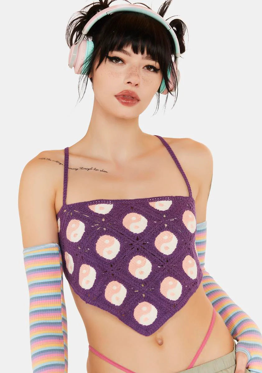 Dynamic Forces Crochet Halter Top