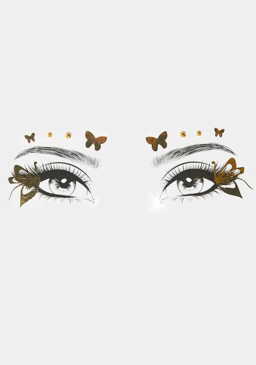 Like Diamonds In The Sky Face Stickers