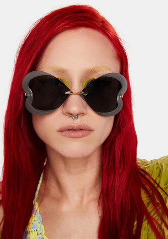 Sinful Sweet Vibrations Heart Sunglasses