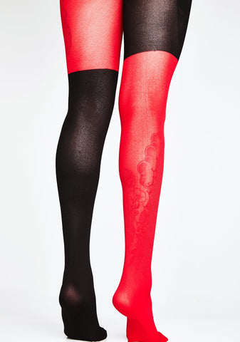Wild Jester Colorblock Tights