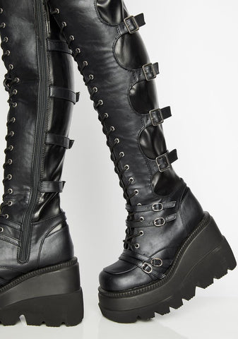 Shaker-350 Platform Over-The-Knee Boots