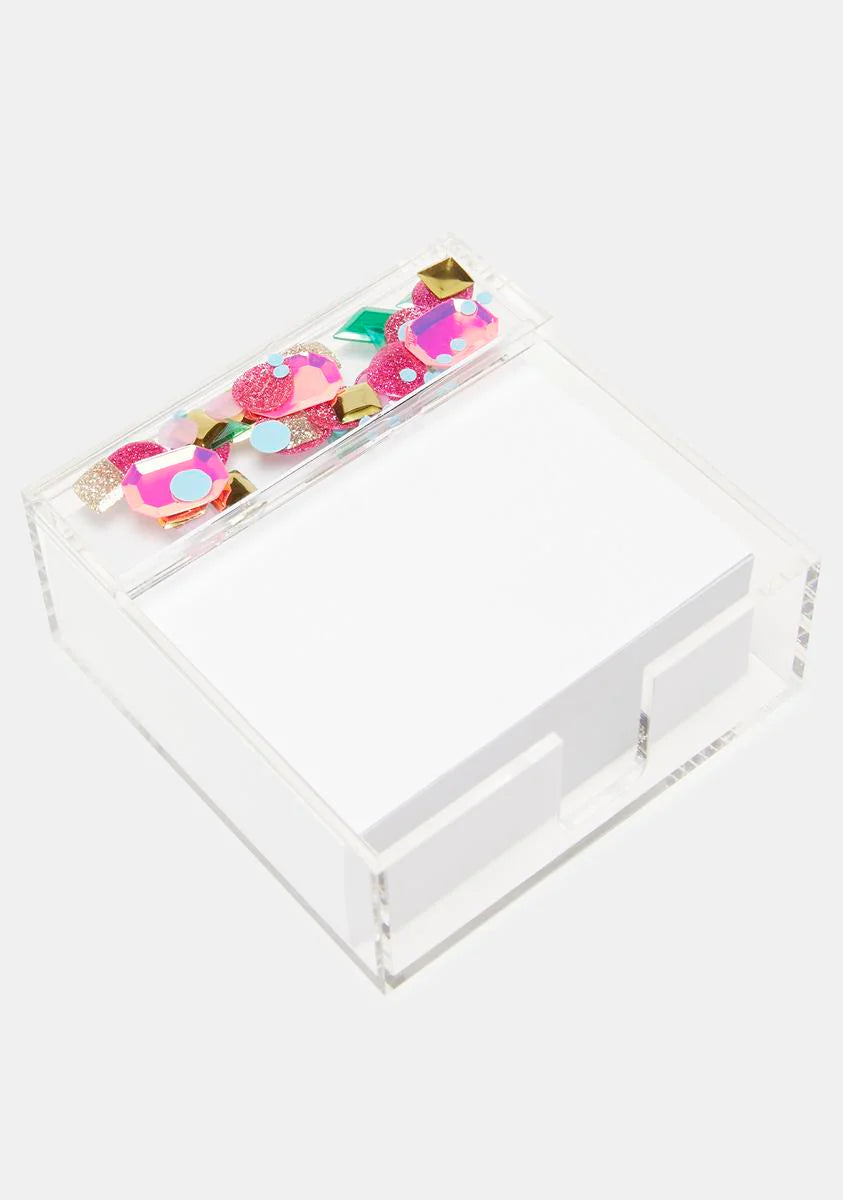 Be A Gem Confetti Notepad Holder
