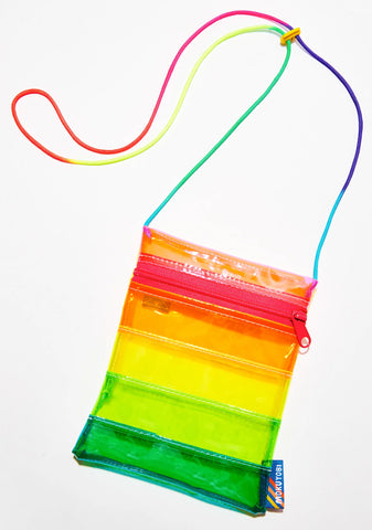 Vinyl Rainbow Crossbody Bag