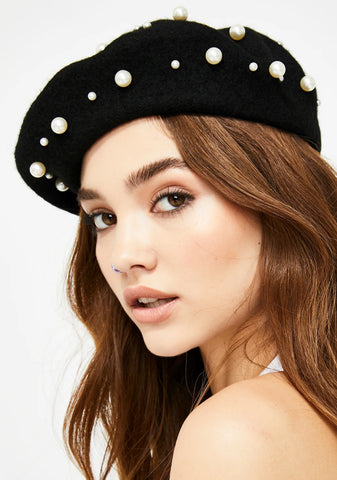 School Of Sass Pearl Beret