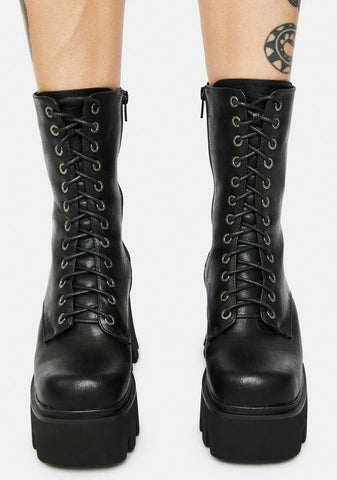 Rain Chunky Platform Ankle Boots