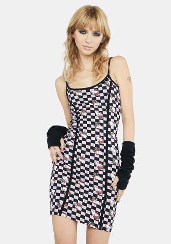 Hello Kitty Checkered Mini Dress