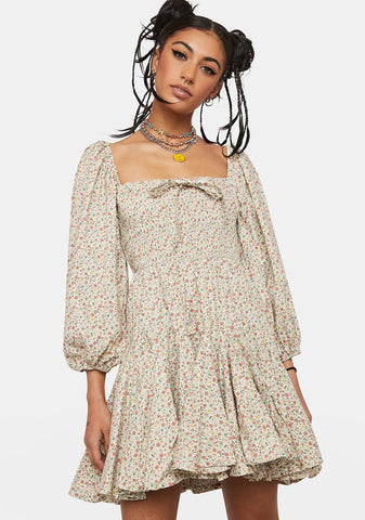 Come This Way Floral Mini Dress