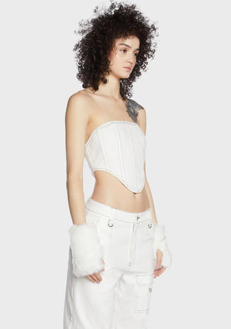 Off The Cuff Faux Fur Gloves