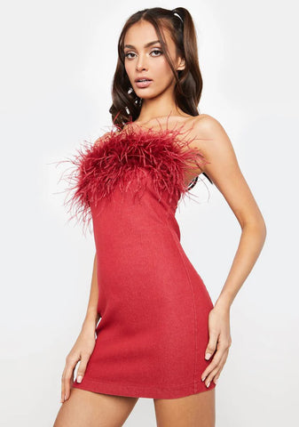 Lover Wild Babe Strapless Mini Dress