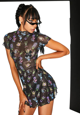 Dark Electro Terrestrial Mini Dress