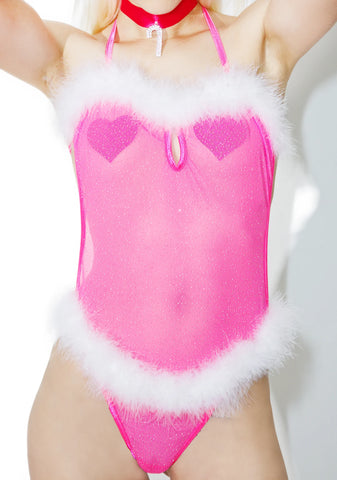 Holiday Tease Glittery Teddy