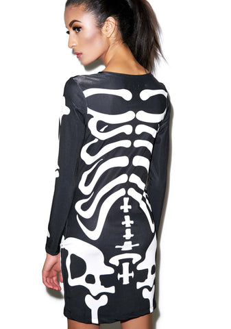 Dem Bones Bodycon Dress