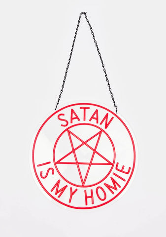 Satan's Bestie Neon Wall Hang