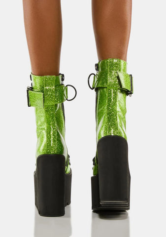 Acid Glitter Traitor Boots