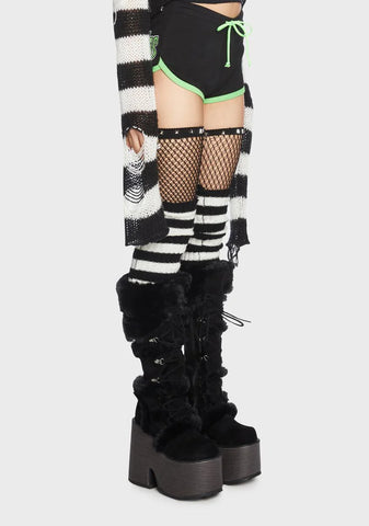 Green Merry Creepmas Dolphin Booty Shorts