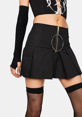 Angel Pleated Mini Skirt