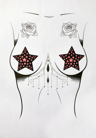 Sweet Reflective Starburst Pasties