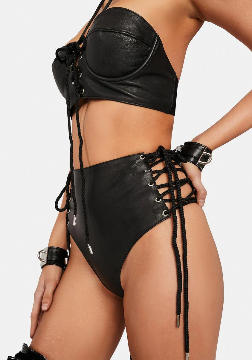 Then Make Me Lace Up Booty Shorts