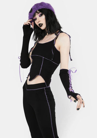 Dark Trance Tank And Gloves Set