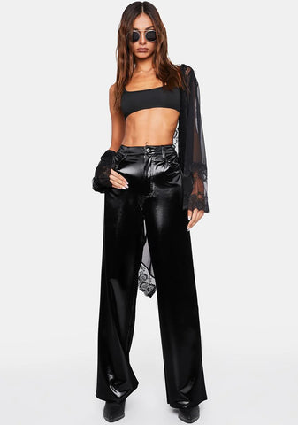 High Rise Wide Leg Pants