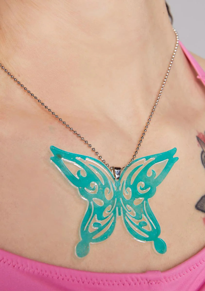 Euphoric Envy Butterfly Necklace