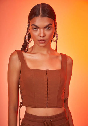 Dare To Go Lace-Up Corset