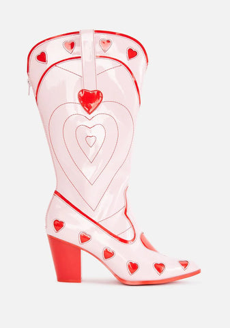 Red Heart Space Cowgirl Boots