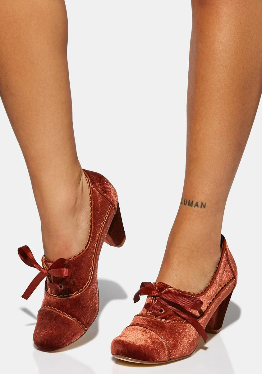 Madison Velvet Heels