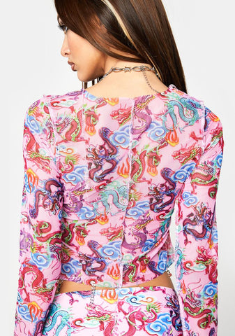 Dragon Dreams Mesh Top