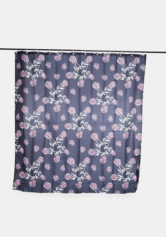 Rosegram Pentagram Shower Curtain