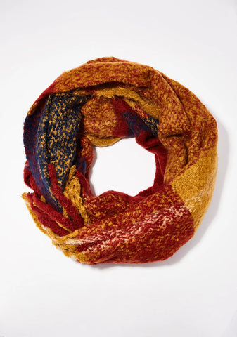 Rust Ivy League Plaid Scarf