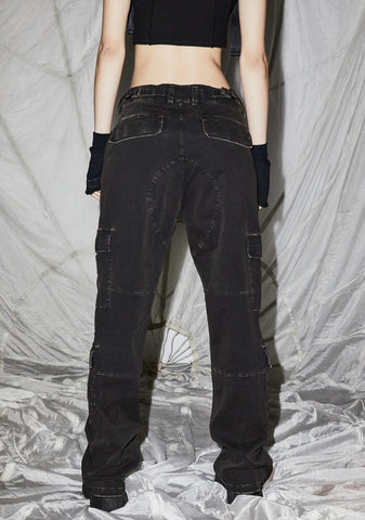 Reverb Unisex Washed Cargo Pants