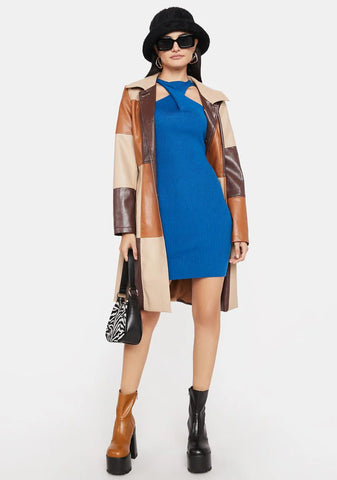 Not Likely Ribbed Knit Mini Dress