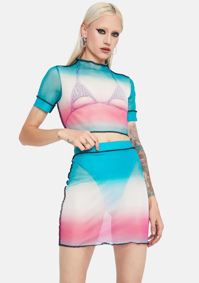 Attention Needed Mini Skirt Set