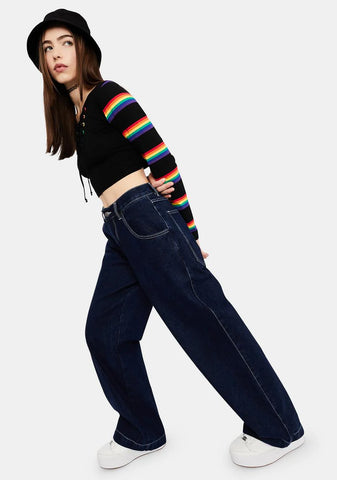 At The Lodge Wide Leg Jeans