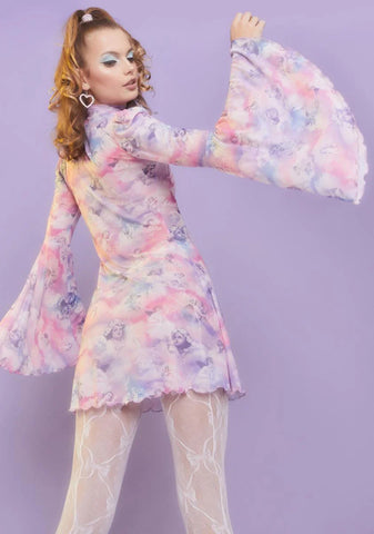 On Cloud Nine Bell Sleeve Dress