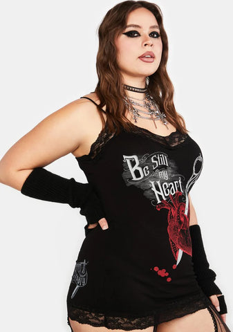 Plus Be Still My Heart Cami Mini Dress