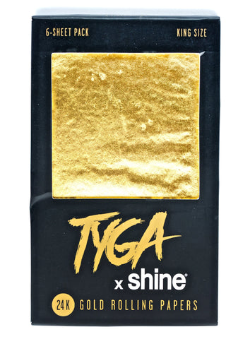 24K Gold King Size Rolling Papers 6-Sheet Pack