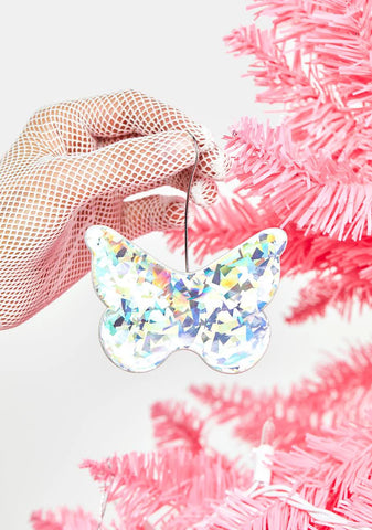 Vapor Waves 3-Pack Butterfly Ornaments
